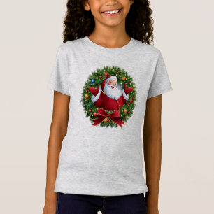 Santa Claus Fun Christmas Girl's T-shirt
