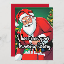 Santa Claus funny| browsing history christmas