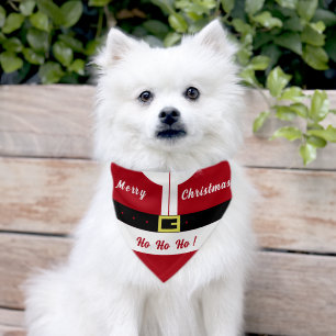 Santa Claus Funny Christmas Pet Bandana Collar