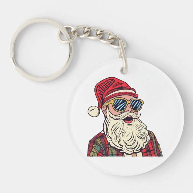 Santa Claus - Funny Keychain (Front)