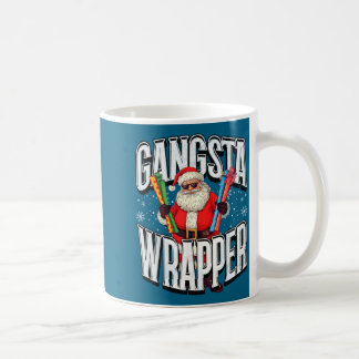 Santa Claus Gangsta Wrapper Funny Christmas  Coffee Mug