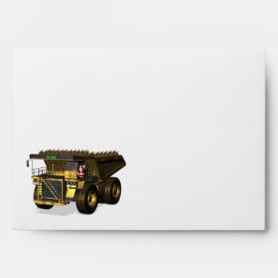 Santa Claus Giant Dump Truck Driver Envelope