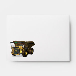 Santa Claus Giant Dump Truck Driver Envelope