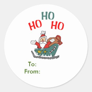 Santa Claus Gift Tags by OneStopGiftShop at Zazzle