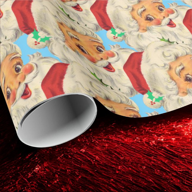 Santa Claus Gift Wrap, Funny Old Fashioned Santa Wrapping Paper (Creator Uploaded)