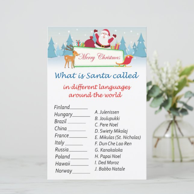 Santa claus gifts christmas around the world game (Standing Front)