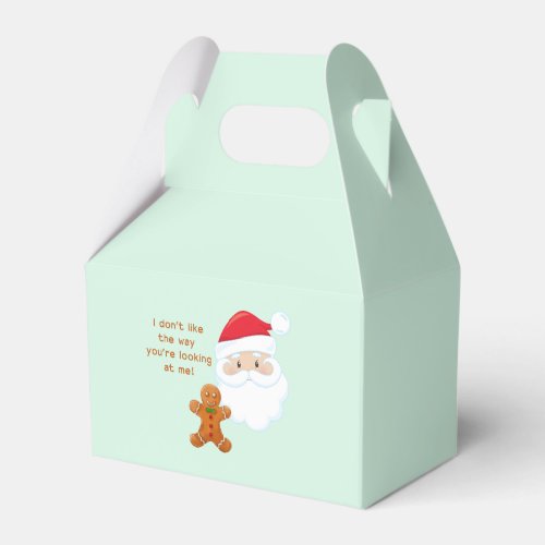 Santa Claus  Gingerbread Boy Favor Boxes