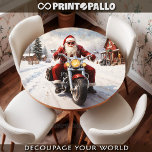 Santa Claus goes on vacation after Christmas rush  Tissue Paper<br><div class="desc">Unleash your holiday creativity with our exclusive Christmas decoupage tissue paper. Each unique design captures the essence of the season,  perfect for transforming your crafting projects into festive masterpieces. Make this Christmas memorable—shop our collection and start crafting today!</div>