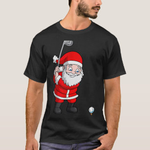 Santa Claus Golf Christmas Golfer Golfing T-Shirt