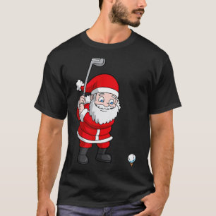Santa Claus Golf Christmas Golfer Golfing T-Shirt
