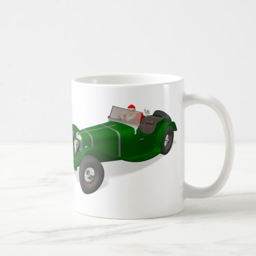 Santa Claus Happy Jaguar SS 90 Driver Coffee Mug