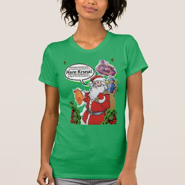 Santa Claus - Hare Krishna ॐ T-Shirt (Front)