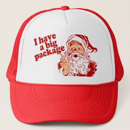Santa Claus Has A Big Package Trucker Hat