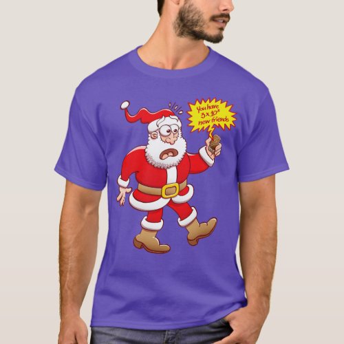 Santa Claus has lots of new friends just before Ch T_Shirt