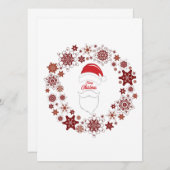 Santa Claus Hat And Beard With Merry Christmas (Front/Back)