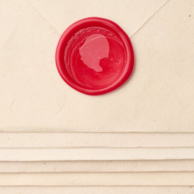 Santa Claus Hat Father Christmas Happy Holidays Wax Seal Sticker (Front)