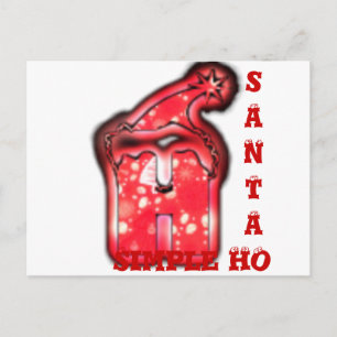 Santa Claus Hat Merry Christmas Customize Product Holiday Postcard