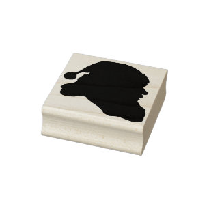 santa claus head art stamp