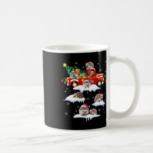 Santa Claus Hedgehogs & Red Truck Xmas Tree Me Coffee Mug
