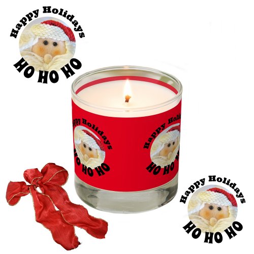 Santa Claus Ho Ho Ho Cute Red Christmas Scented Candle