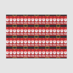 Santa Claus Ho Ho Ho Pattern Tissue Paper