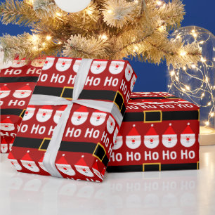 Santa Claus Ho Ho Ho Pattern Wrapping Paper