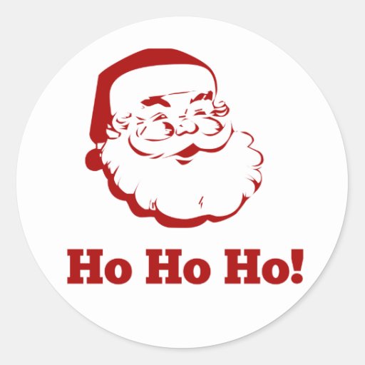 Santa Claus - Ho Ho Ho! Stickers | Zazzle