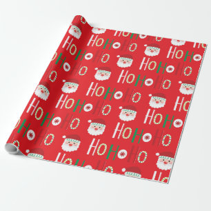 Santa Claus HO HO HO Wrapping Paper