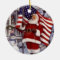 Santa Claus Holding American Flag