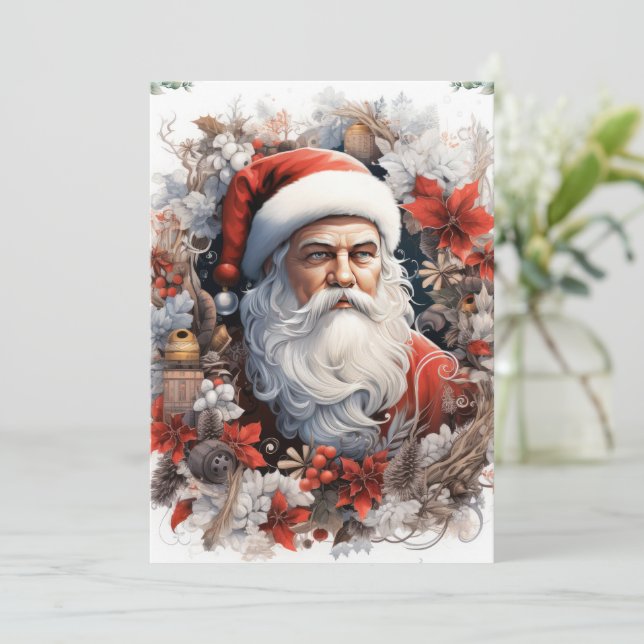 Santa Claus Holiday Card (Standing Front)