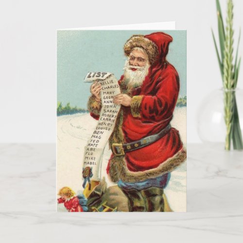Santa Claus Holiday Card
