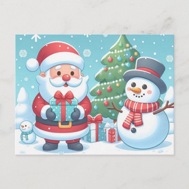 Santa Claus Holiday Postcard (Front)