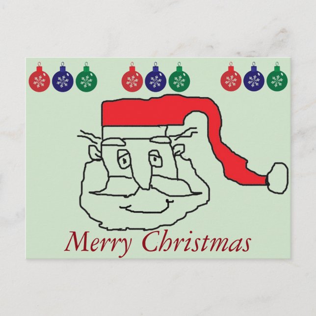 Santa Claus Holiday Postcard (Front)