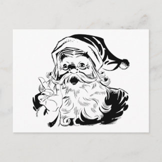 Santa Claus Holiday Postcard