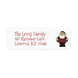 Santa Claus - Holiday Return Address Labels