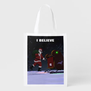 Santa Claus - I Believe Grocery Bag