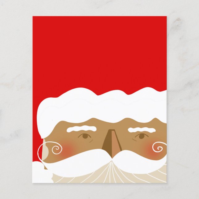 Santa Claus Illustration Holiday Christmas  Flyer (Front)