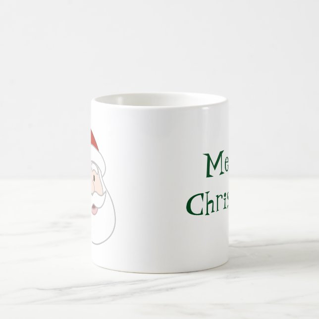 Santa Claus Illustration & Text Coffee Mug (Center)