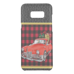 Santa Claus in a red old timer antique vintage car Uncommon Samsung Galaxy S8+ Case