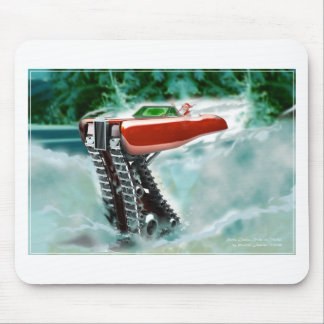 Santa Claus in a Red Rolls Royce Sleigh Mouse Pad