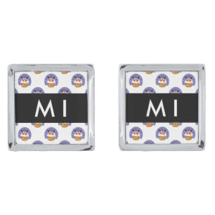 Santa Claus In Chimney, Snow, Christmas, New Year Cufflinks