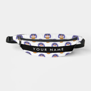 Santa Claus In Chimney, Snow, Christmas, New Year Fanny Pack
