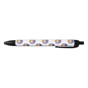 Santa Claus In Chimney, Snow, Christmas, New Year Pen
