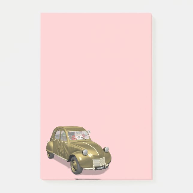Santa Claus In Citroen 2CV Post-it Notes (Front)