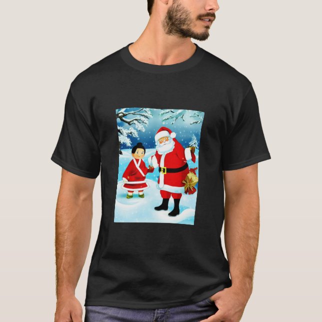 Santa Claus in Japan T-Shirt (Front)