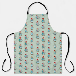 Santa Claus in Sandals Apron