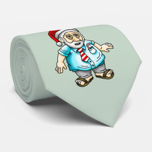 Santa Claus in Sandals Neck Tie