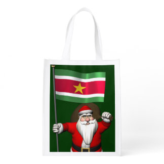 Santa Claus In Surinam Reusable Grocery Bag
