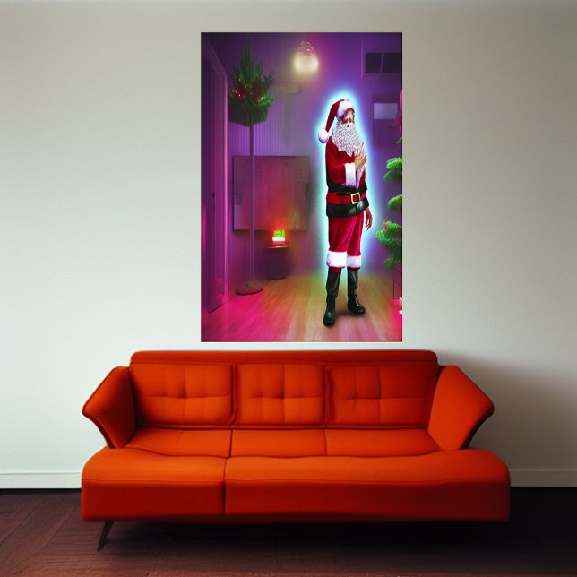 Santa Claus in the house | AI Art Poster (Creator Uploaded)