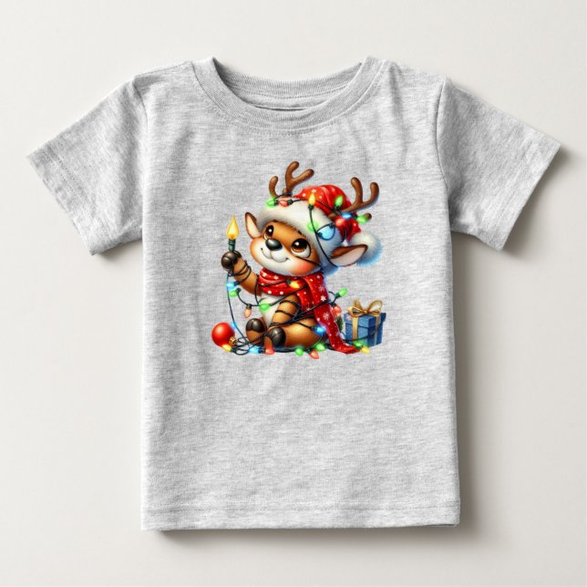 Santa Claus Is Coming Baby T-Shirt (Front)